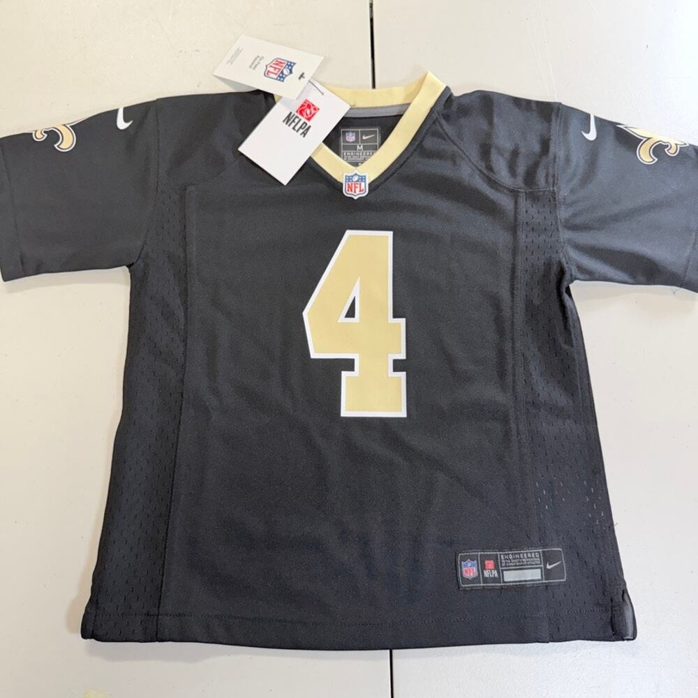 Derek Carr New Orleans Saints NFL Youth Jersey Medium 5/6 Black NWT